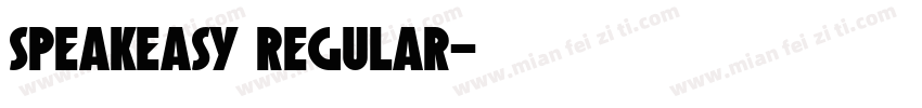 speakeasy regular字体转换